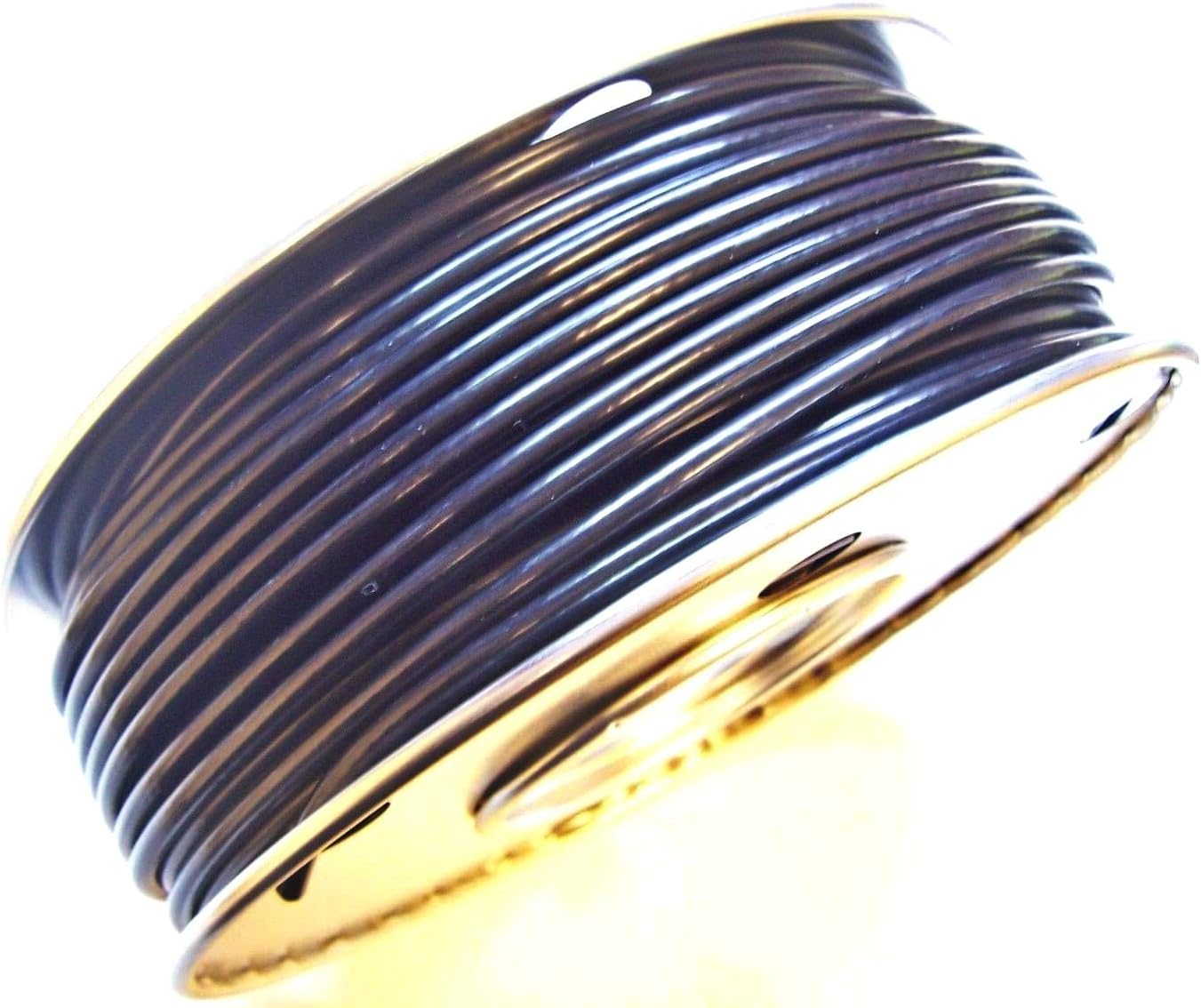 500 ft Stainless Steel 1/8" - 3/16" Black Vinyl Coated Cable 7x19 Core