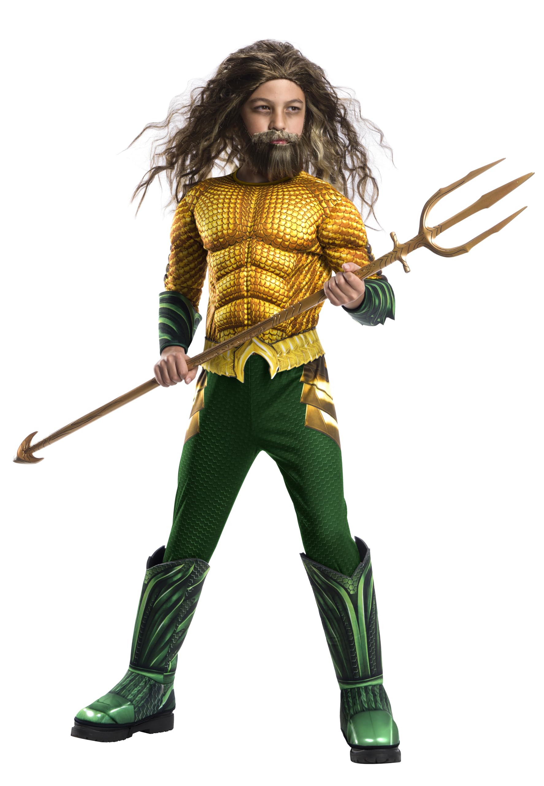 Rubies Official DC Aquaman The Movie, Childs Deluxe Costume - Small Age 3-4 Years Halloween