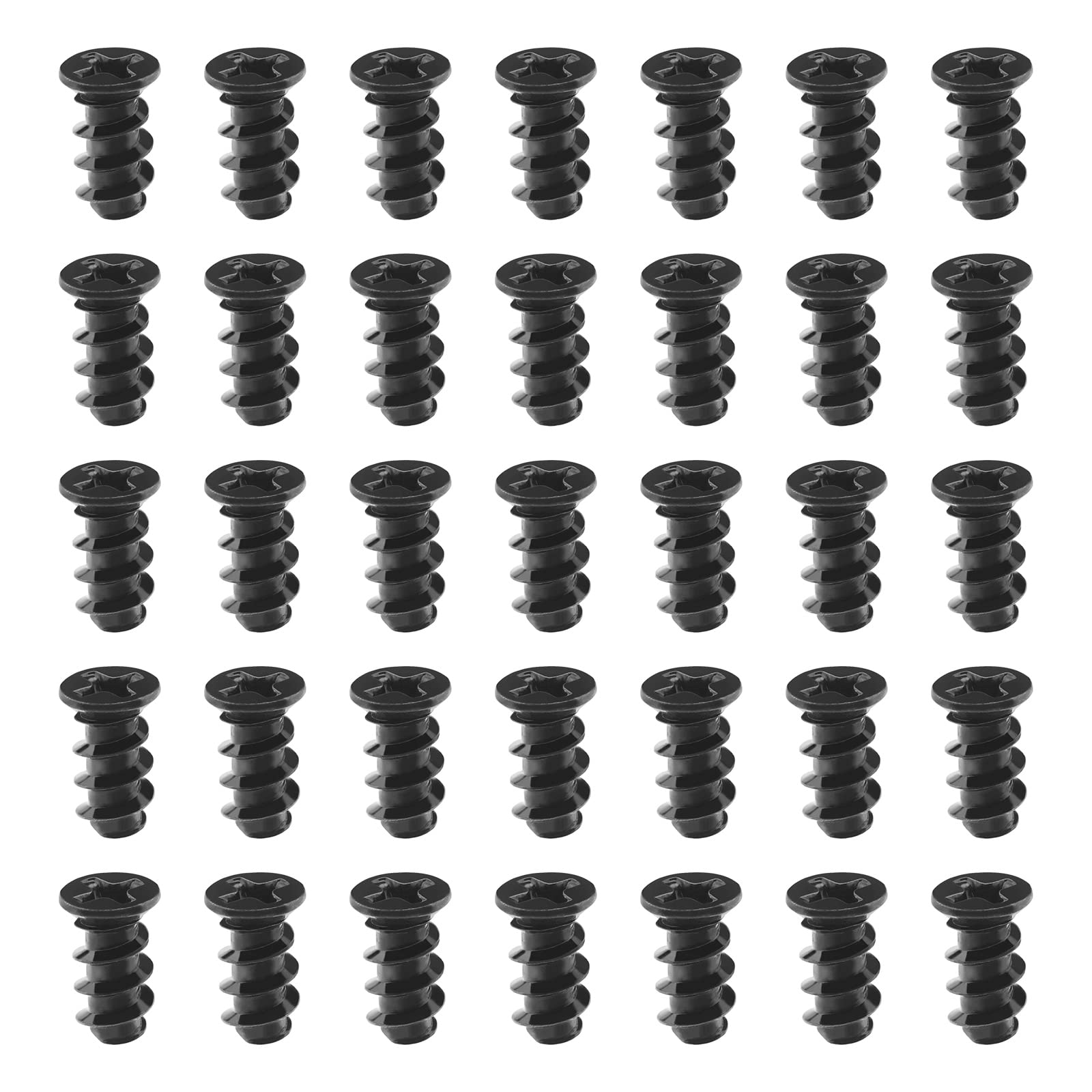 Create idea 100Pcs Computer Case Cooling Fan Installation Screw Replacement PC Case Fan Screws Compatible with 70mm 80mm 90mm 92mm 120mm 140mm Computer Case Fan Black