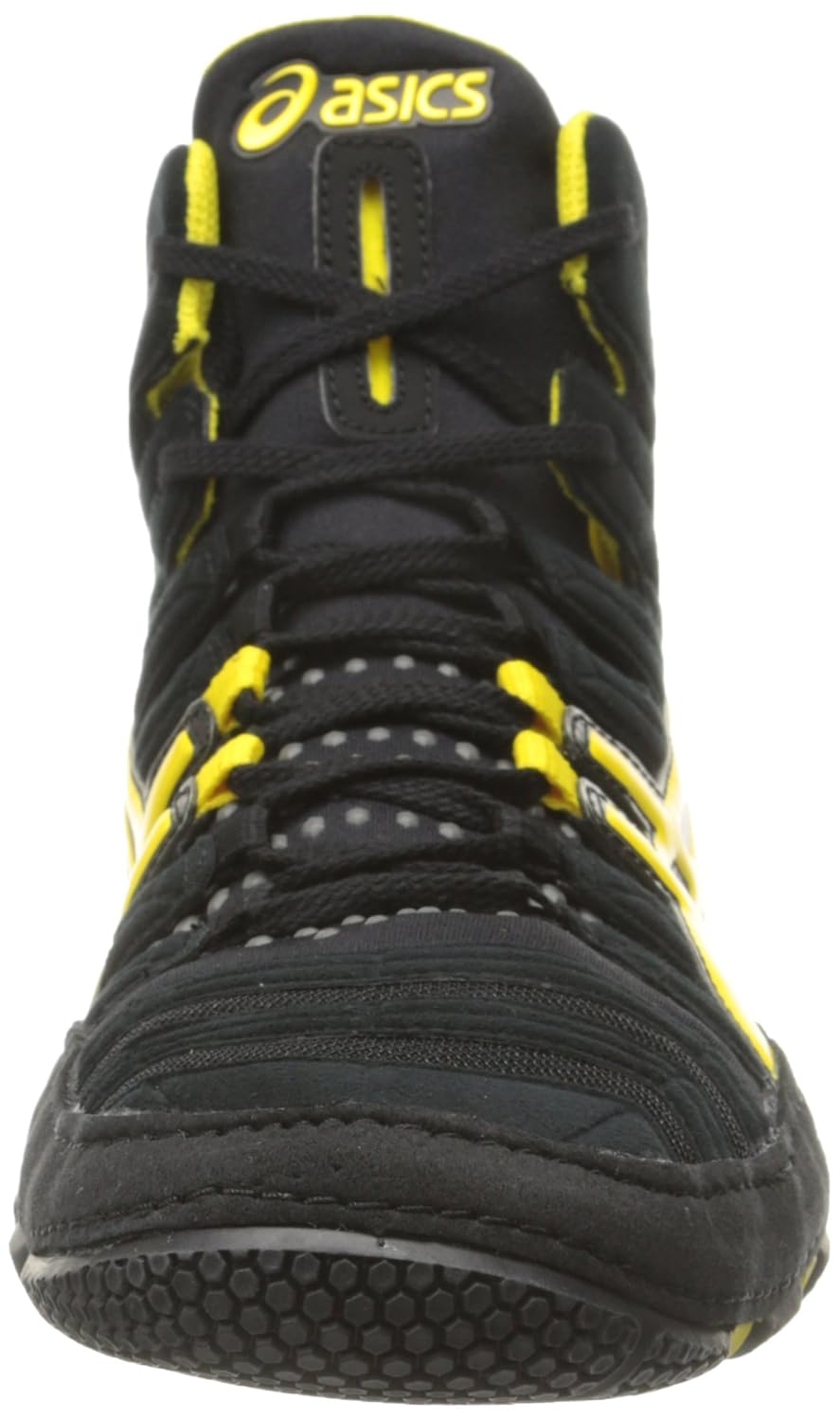 Asics Men S Dan Gable Ultimate 4 Wrestling Shoe Black Yellow Gunmetal 6 5 M Us Wrestling Cjp Org In