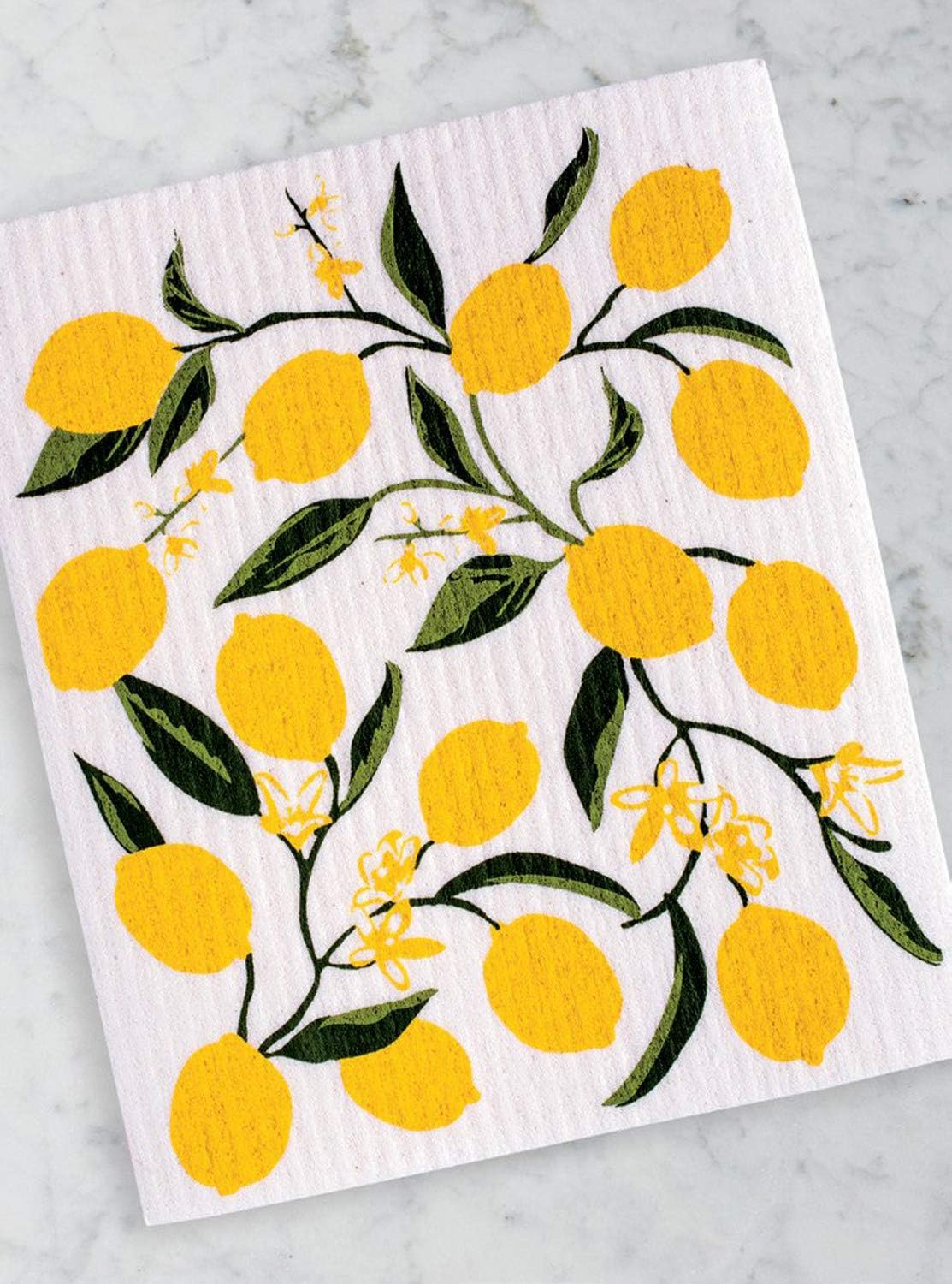 Design Imports Lemon Bliss Table Linens, 18-Inch by 28-Inch Dishtowel, Limoncello Stripe: Home & Kitchen