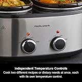 Morphy Richards 3.8L DuoServe Double Pot Slow Cooker Stainless view 3