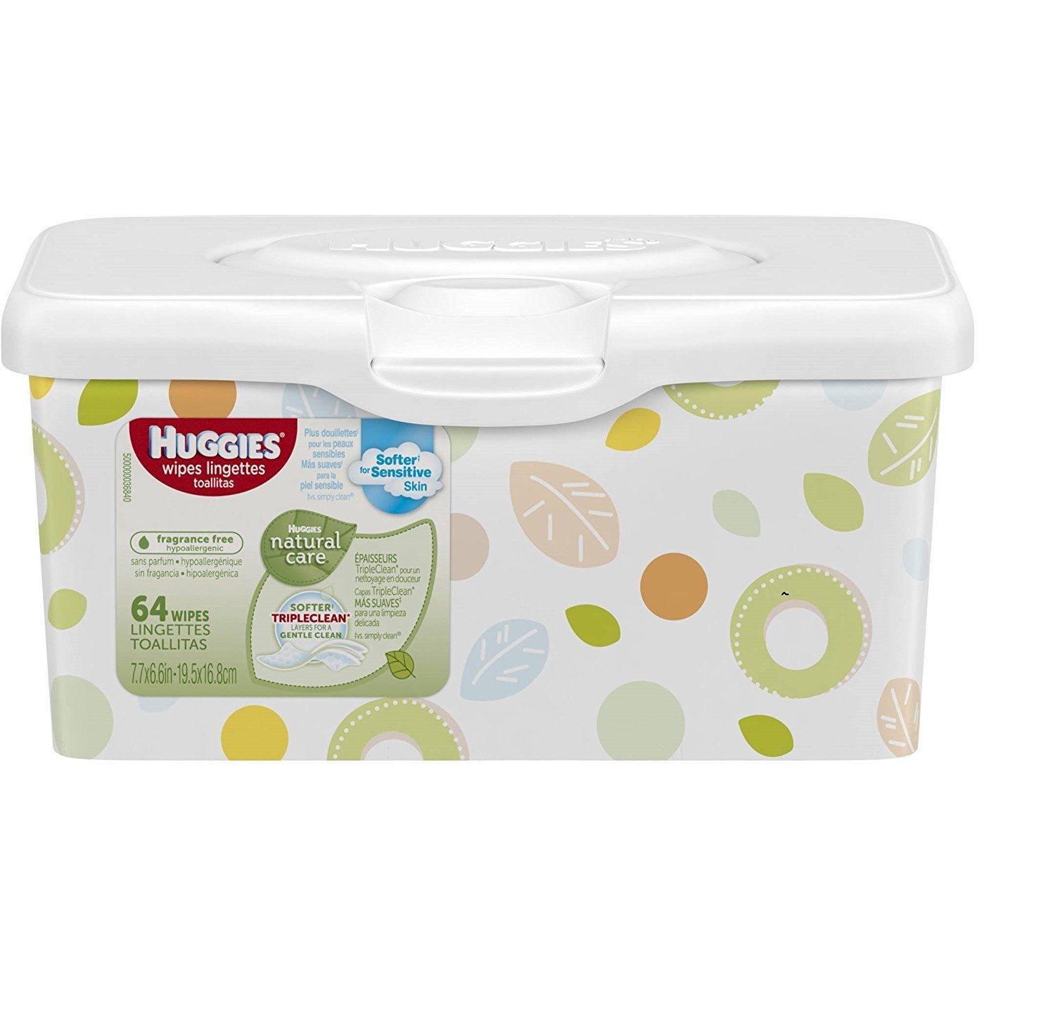 huggies natural care wipes box