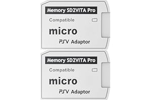Skywin PS Vita Memory Adapter - SD Card Adapter for PS Vita 1000/2000 & PS VitaHENkaku (2 Pack)