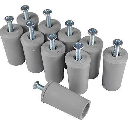 10 Stück (5 Paar) Anschlagstopper Anschlagstopfen für den Rollladen in Grau