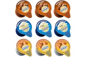 GENERIC International Delight Coffee Creamers Liquid Non-Dairy Creamer Singles Variety Pack, Caramel Macchiato, French Vanilla, & Hazelnut - Non Dairy, No Refrigeration - Box Of 100