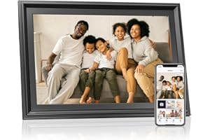 Canupdog 10.1 inch Digital Picture Frame WiFi Digital Photo Frame with 1280x800 IPS LCD Touch Screen, Auto-Rotate, Slideshow, to Share Photos or Videos Instantly via Uhale App from Anywhere
