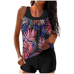 Tankini Swimsuits for Women Tummy Control Blouson