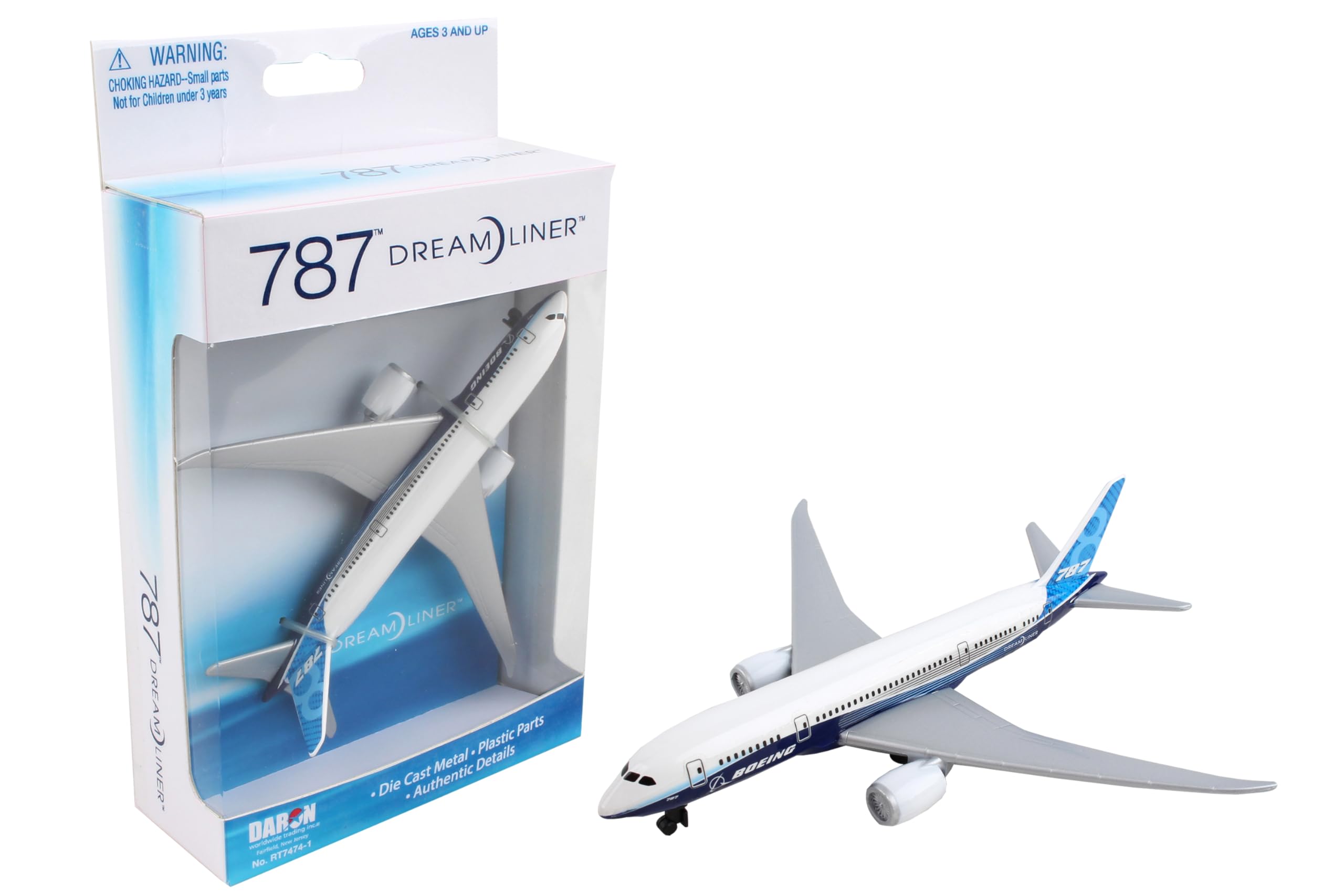 Herpa Toys Single Airplane Boeing B787, toy model in small scale, aeroplane model, collect, play, miniature model made of plastic - suitable for 3 year olds