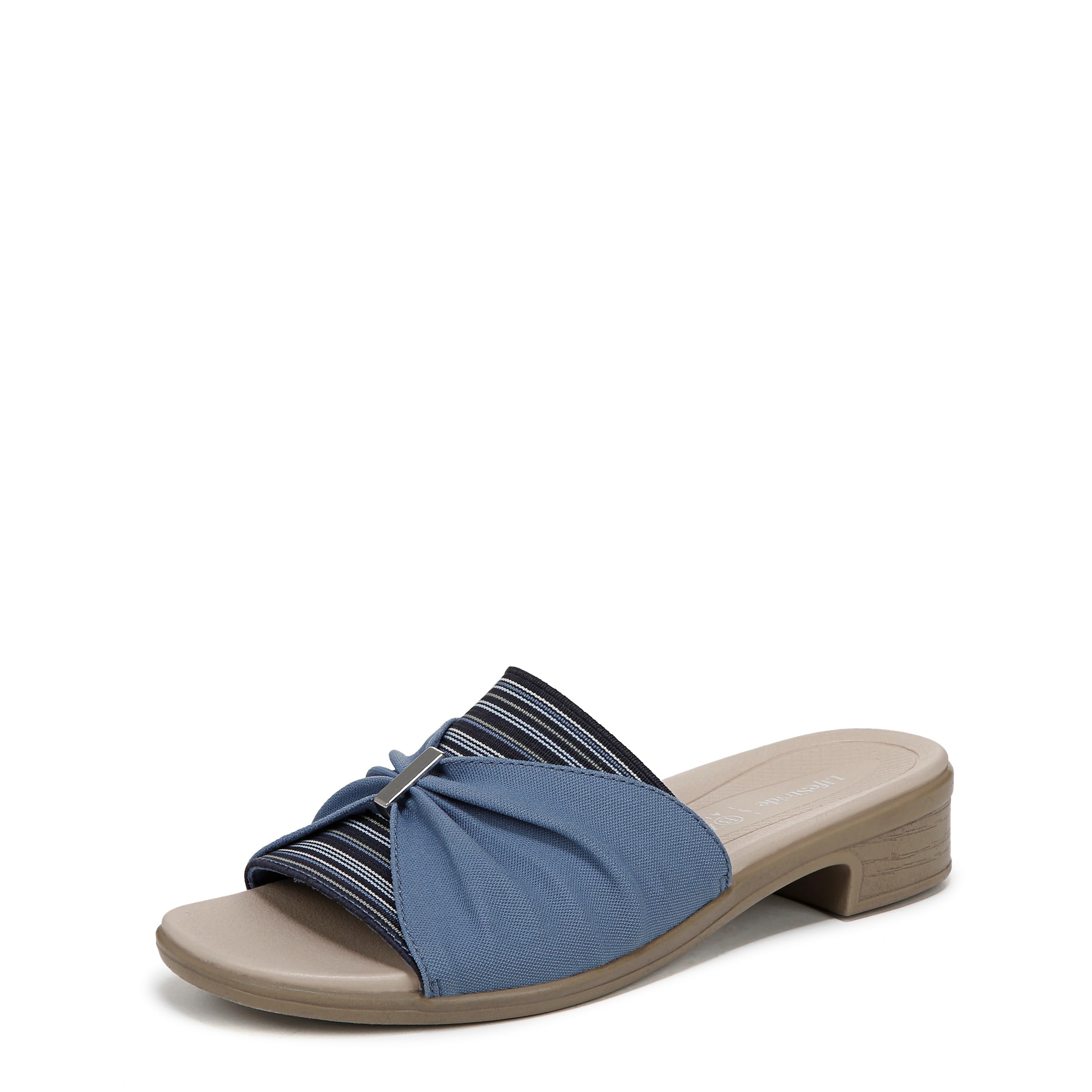 BZees Womens Paradise Slide Sandal Elemental Blue 7 M