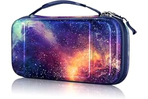 Fintie Carrying Case for Nintendo Switch Lite - [Shockproof] Hard Shell Storage Bag with 15 Playing Card Holders, Holding Str