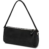 JOLLQUE Crossbody Bag for Women, Small Barrel Purse, PU Leather Handbag, Autumn Winter Shoulder Bags Row Bag with Zipper