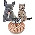 Should We Go? - The Slowdown Bowl - Silicone Slow Feeder for Cats & Kittens, Slow Eating, Modern Lick Mat Design, Reduces Gulping, Dishwasher Proof, for All Breeds, Mealtime Challenge, Small-Blush