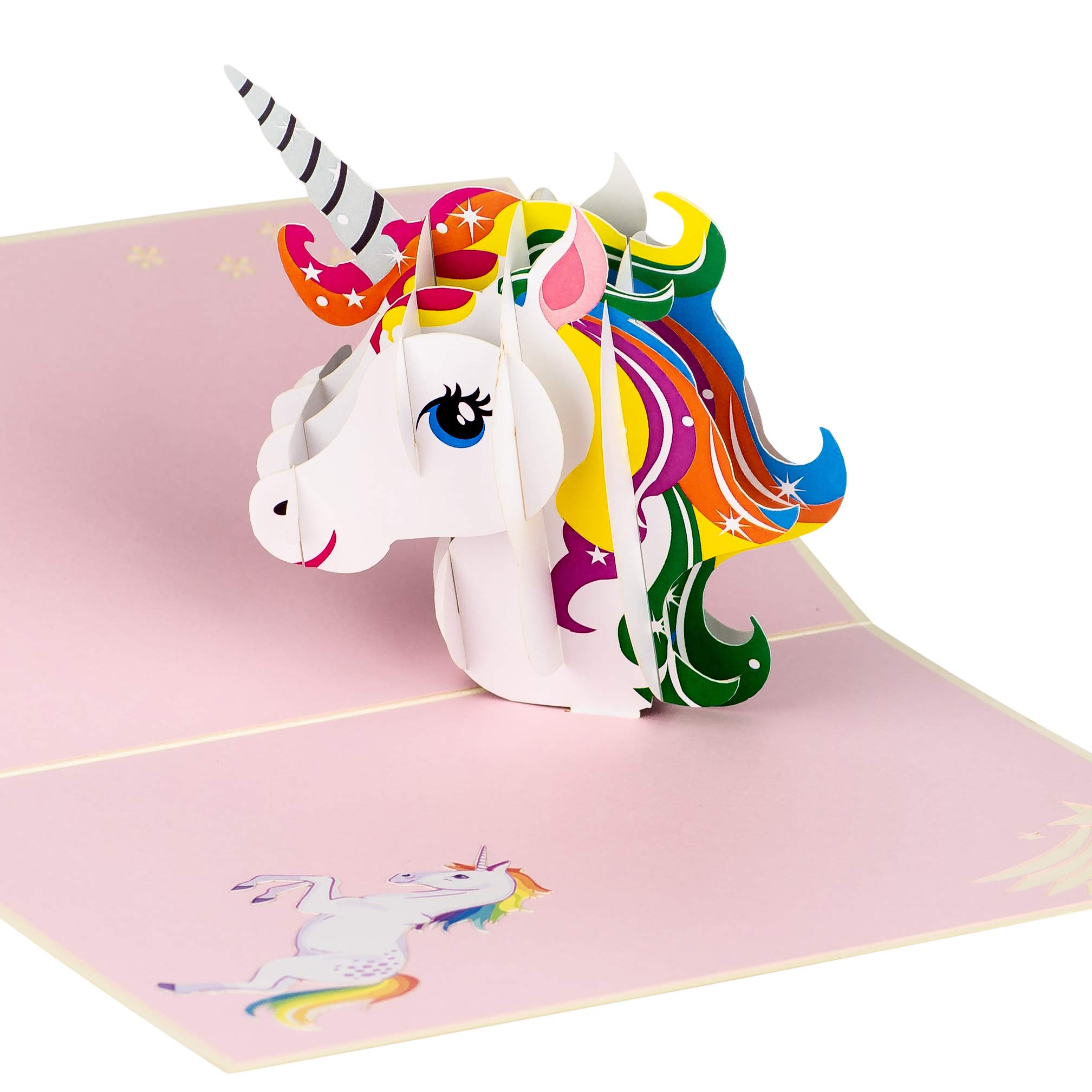 Unicorn Pop Up Birthday Card by DEVINE Popup Cards | 3D Birthday Card for Kids Daughter Sister | 3D Cards for Girls Happy Birthday Pop Up Cards Gifts