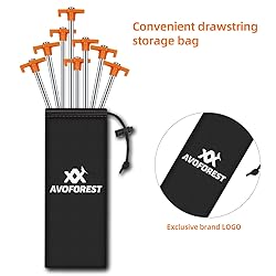Tent Stakes Heavy Duty Camping Stakes,AVOFOREST