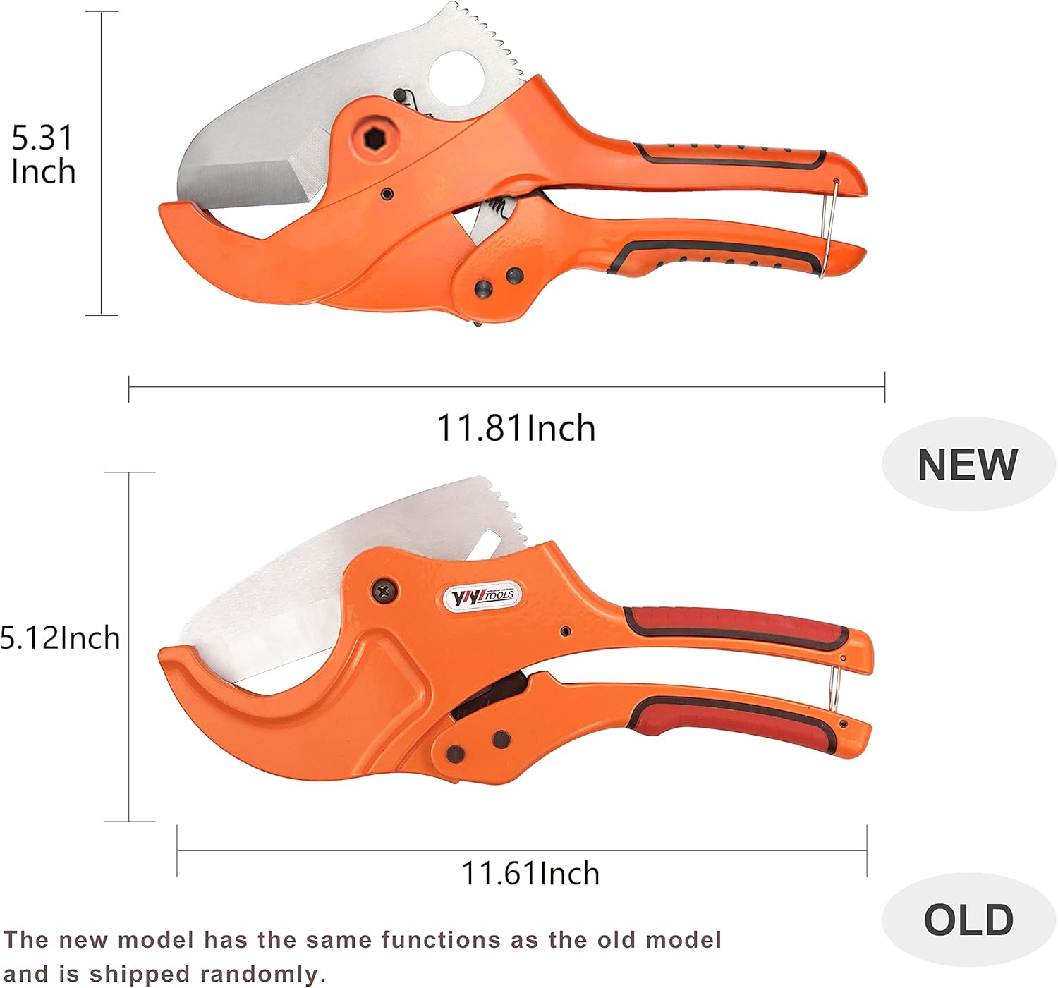 "YIYITOOLS PVC Cutter, Ratcheting Pipe Cutters Cuts up to 2-1/2"" Pipe Capacity Cutting Tool. Ideal Pipe Cutter for Home Working and Plumbers" (QF-1-004): Home Improvement