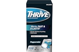 Thrive Nicotine Replacement Lozenges, 2mg Extra Strength, Peppermint, 108 Count