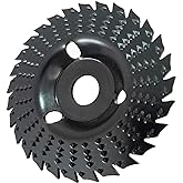 OBA Wood Carving Disc 4-1/2 Inch Cutting Wheel 28-Tooth for Angle Grinder, Polishing With 7/8 Inch Arbor