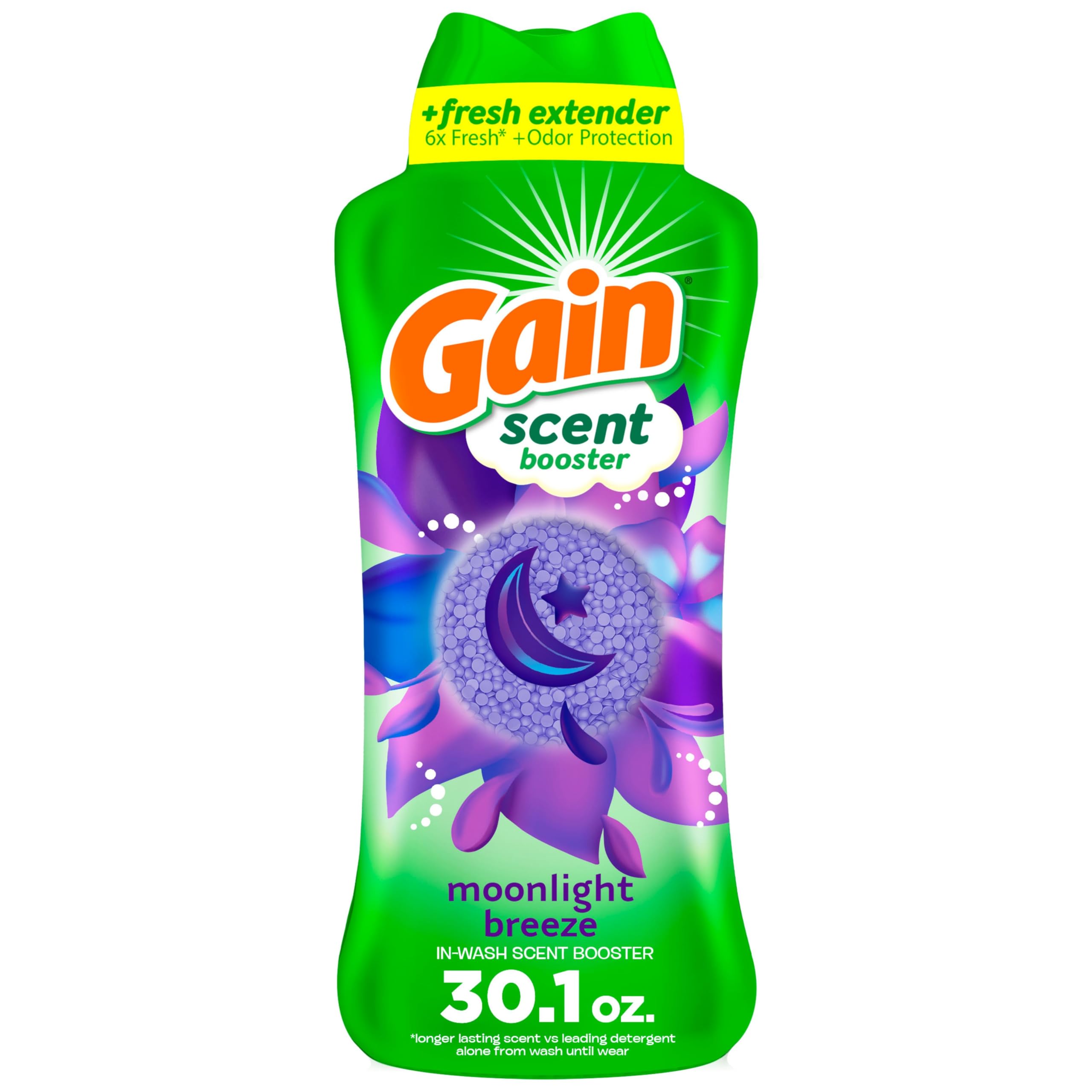 Photo 1 of *USED*
Gain In-Wash Laundry Scent Booster, Moonlight Breeze Scent, 30.1 OZ, Fresh Extender + Odor Protection