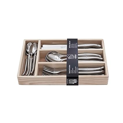 Laguiole Style de Vie Besteckset Premium Line, 24-teilig, Edelstahl