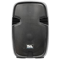 Seismic Audio Speakers Pair Of Active 15 Inch PA Speaker System