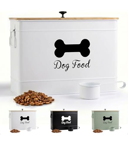 Dog Treat Containers 2-Piece Set - Airtight Food Storage With Lids, 7lb & 3lb Capacity
