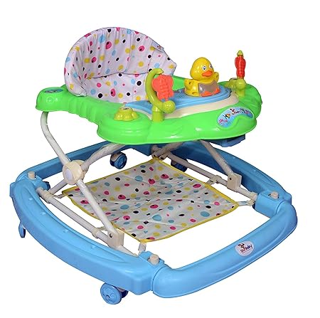 Sunbaby Duck in A Pond Rocking Walker, Green/Blue