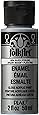 FolkArt Enamel Glitter and Metallic Paint in Assorted Colors (2 oz), 4034, Metallic Silver Sterling