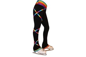 Ice Fire Figure Skating Criss Cross Pants - Spectrum Gold