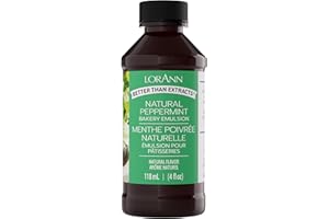 LORANN OILS LorAnn Bakery Emulsions (Peppermint, 4 Fl Oz (Pack of 1))