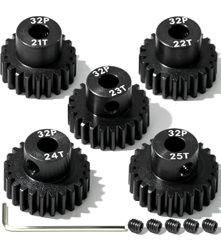 Amazon.com: Hot Racing NSG3220 20t Steel 32p Pinion Gear 5mm Bore