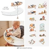 hauck Beta+ Dark Grey Wooden High Chair 6m-90kg with Wheels & Tray view 13