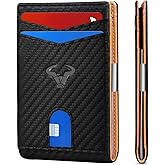 BULLIANT Slim Wallet Men, Leather Wallet Front Pocket Card Holders for Gift Men 3"X4.3"