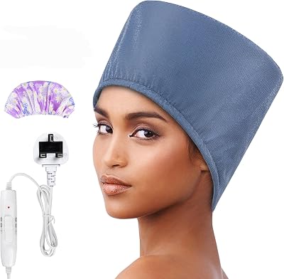 Totofac Hair Steamer Heating Cap 2-Stage Temperature Control Blue