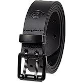 Dickies Men's Double Prong Leather Work Belt – Fully Adjustable, Regular & Big and Tall Sizes