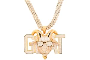 TrophySmack GOAT Blinged-Out Gold Pendant