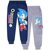 SEGA Sonic The Hedgehog Boys 2 Pack Joggers for Toddler and Little Kids – Multicolor