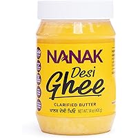 Nanak Desi Ghee, Clarified Butter, 14 oz., Keto & Paleo Friendly, High Smoke Point, Source of Vitamins A & D