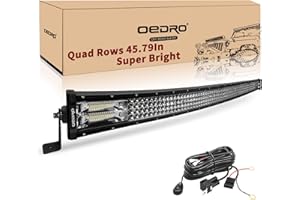 OEDRO LED Light Bar Curved with Wiring Harness Quad-Row 42In 1128W Spot Flood Combo Led Lights Work Lights Fog Driving Light Off Road Light 12/24V Fit for Pickup Jeep SUV 4WD 4X4 ATV UTE Truck Tractor