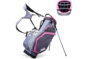 JUST AMAZING DEALS JAD Lightweight Womens Golf Bag, Golf Stand Bag for Women/Ladies, 14-Way Top Dividers, Ultra Lightweight, Large Pockets for Accessories, Durable Water Resistant