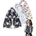 Generic 3 Pack Adult Bibs, Washable Clothing Protector, Reusable Adult Bib Scarf with Snaps for Elderly Women Men, Black