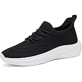 VAMJAM Men's Running Shoes Slip On Walking Shoes Non Slip Lightweight Workout Breathable Gym Sneakers Fashion Mesh Sneakers