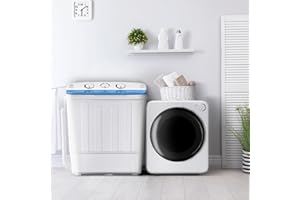 DOGHLY Portable Washer and Dryer Combo Set, 32 lbs Portable Clothes Dryers, 5 Drying Modes, 18 lbs Fully Automatic Washing Machine, Compact Washer and Dryer for Apartment, RV, Dorm