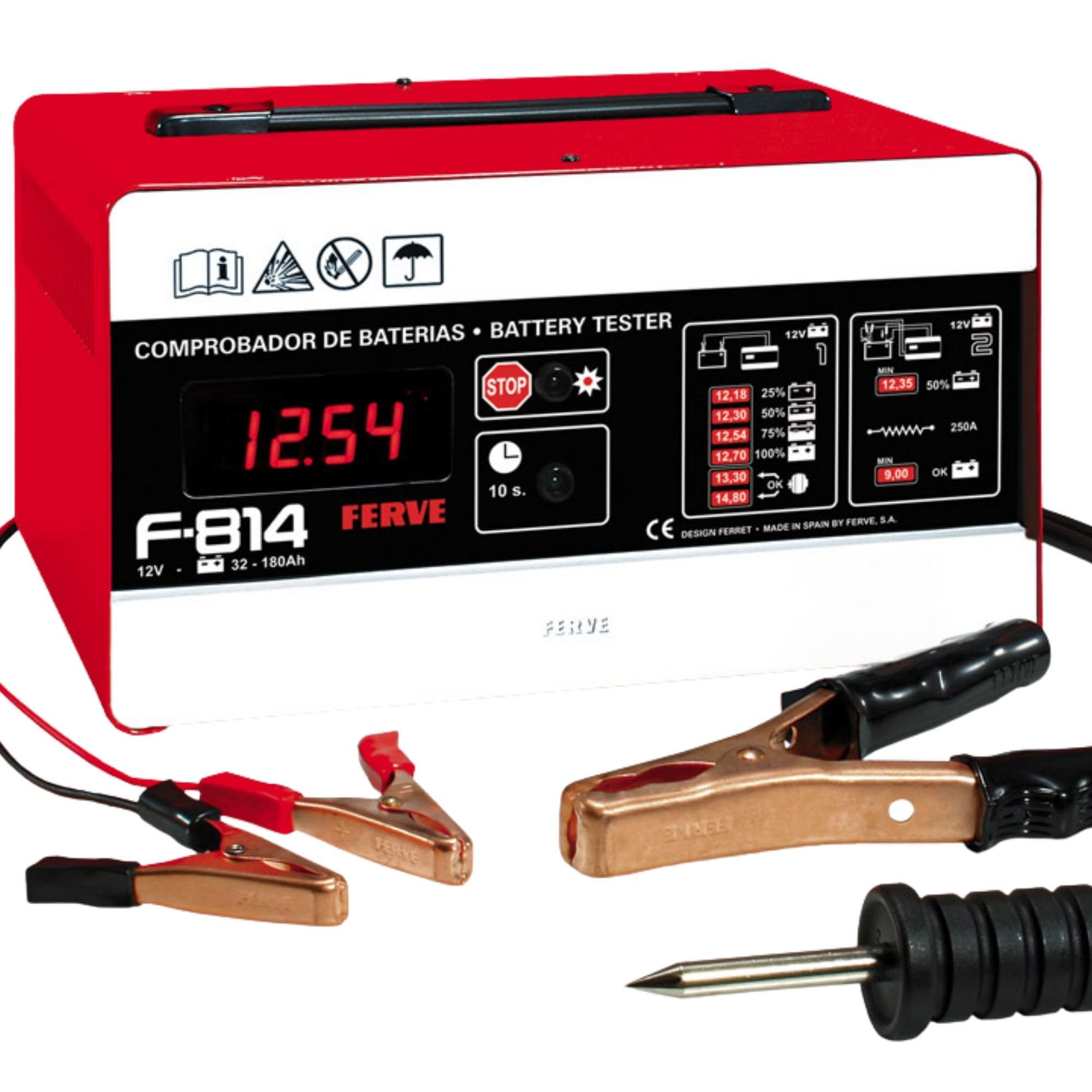 FERVE F-814 battery and Alternator Tester 12 V