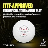 PRO-SPIN Ping Pong Balls 3-Star Premium White ABS Tournament Quality view 3