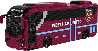 FOCO West Ham BRXLZ 3D Coach Toy Model 1347 Pieces 12+ Officially Licensed