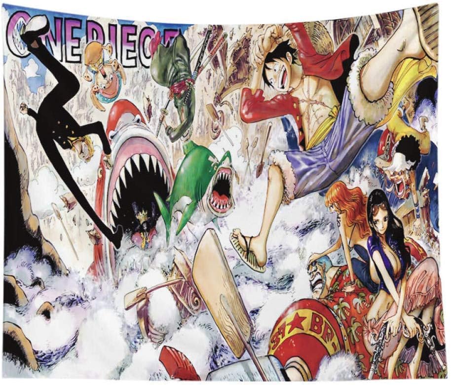 877 Tapestries Cartoon Anime One Piece Tapestry Living Room Bedroom Background Wall Art Modern Home Decoration 150 0cm D Amazon Co Uk Kitchen Home