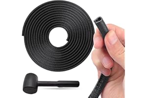 FUGUANG Car Door Edge Guards Black, 32.8Ft(10M) Car Door Edge Protector Rubber U Shape Edge Trim Universal Fit for Jeep Trucks Offroad SUV All Vehicles with Rubber Mallet(Black 32.8FT)