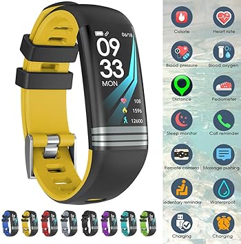 Redcolour® Fitness Track-er Reloj Inteligente de Actividad de ...