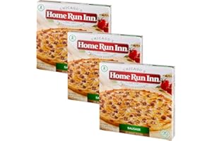 READY SET GOURMET Home Run Inn Classic Sausage Pizza - All Natural - Minimally Processed - Made from Scratch - No Preservatives - Two individually wrapped family size sausage pizzas - 3 Pack (2ct, 60 oz Each)